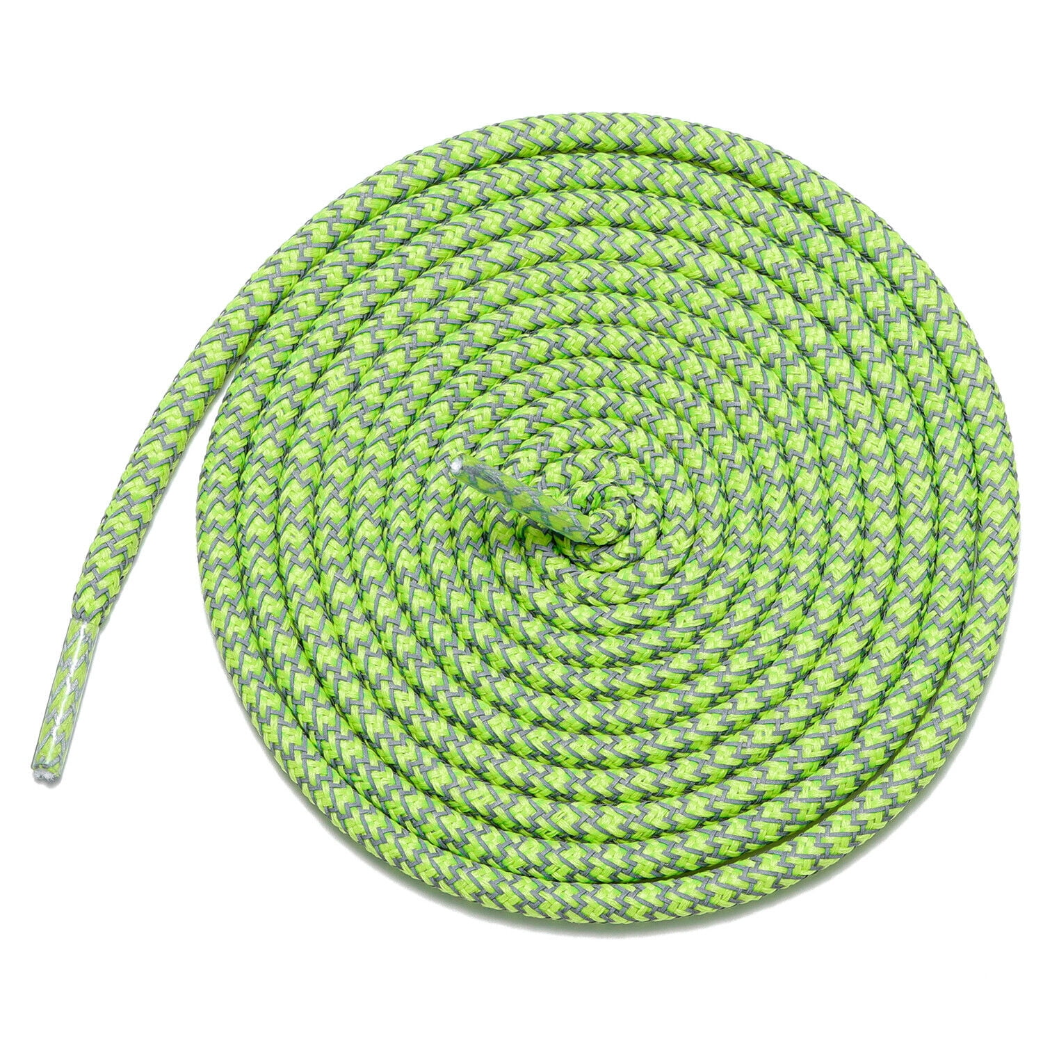 1Pair Green Reflective Shoe laces Replacement for Sneakers Running