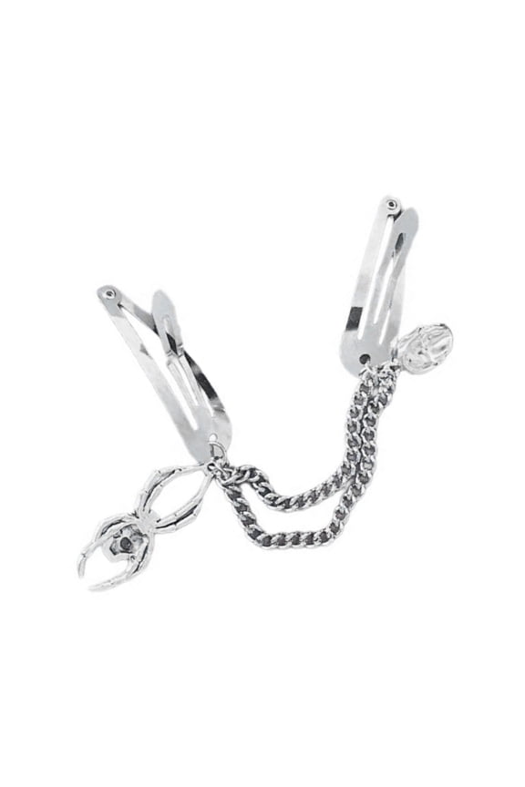 1Pair Hair Clip Gothic Hairpin Hair Barrettes Side Clip 2000s Hot Girl Cool HairPins Female Hair Decors Gift