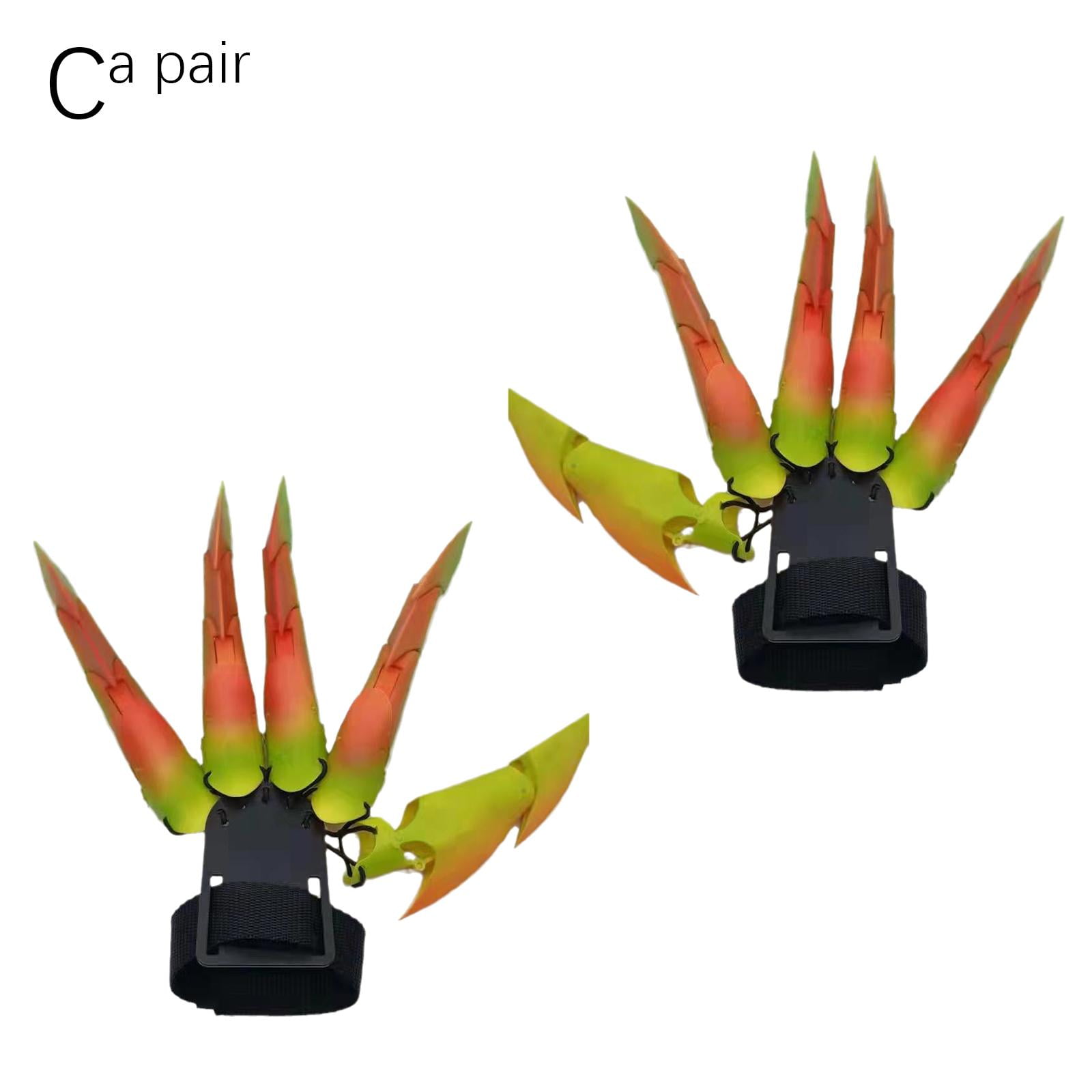 1Pair Halloween Articulated Fingers 3D Printed Articulated Cosplay New