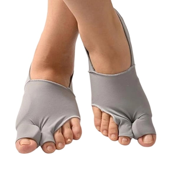 1Pair Hallux Valgus Toe Alignment Brace Adjustable Bunion Corrector Sleeve Nylon Big Toe Separator For Foot Pain Relief Sport(Grey1-S)