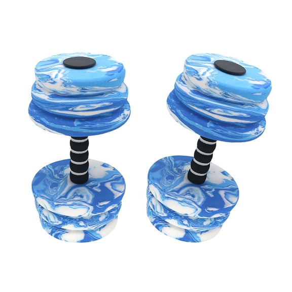 1Pair Highly Density Foams Dumbbells Exercise Dumbells Fitness Barbells Water Fitness Exercises Equipment