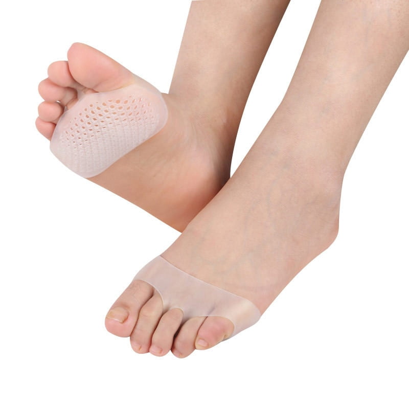 1Pair Insoles Pads Cushions Forefoot Pain Support Front Feet Care Medical-grade Gel Shoes Slip Durable Pads Washable Non-slip