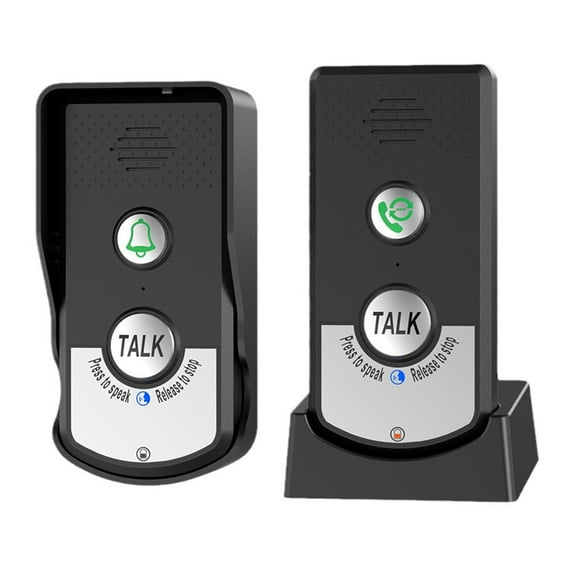 1Pair Intercom Doorbell, Waterproof Two Way Home Intercomunicador With 1Km Range