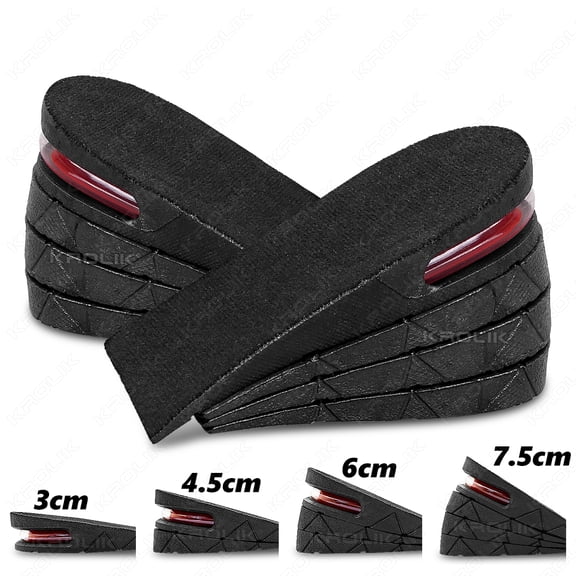 1Pair Invisible Height Lift Removable Padding Insoles For Extra Height And Superior Support Inserts