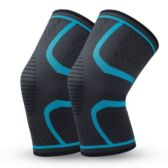 1Pair Knee Braces for Knee Pain, Knee Compression Sleeve for Men and Women, Knee Support for Meniscus Tear, Running, Weightlifting, Workout, Arthritis, Joint Pain Relief