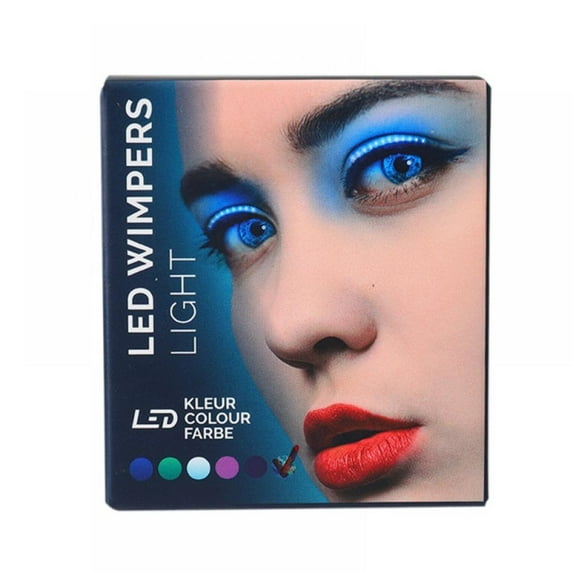 1Pair LED Light False Eyelashes Waterproof Unisex Shining Charming Eyelashes Makeup False Eyelashes For Party Club Bar Halloween