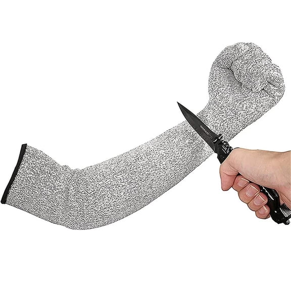 1Pair Level 5 HPPE Cut Resistant Anti-Puncture Work Protection Arm Sleeve Cover Anti-cut Level 5 Safety Work Gloves Cut Gloves ,More Durable