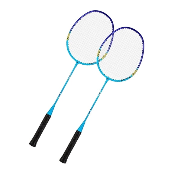 1Pair Professional Badminton Rackets 2 Player Light Weight Badminton Racquet Set Shuttlecocks Racquet for Adults Kids