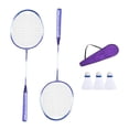 thumbnail image 1 of 1Pair Light Weight Badminton Racket Shuttlecocks Racquet Professional Badminton Rackets for Adults Kids Players, 1 of 11