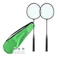 thumbnail image 1 of 1Pair Light Weight Badminton Racket Shuttlecocks Racquet Professional Badminton Rackets for Adults Kids Players, 1 of 9