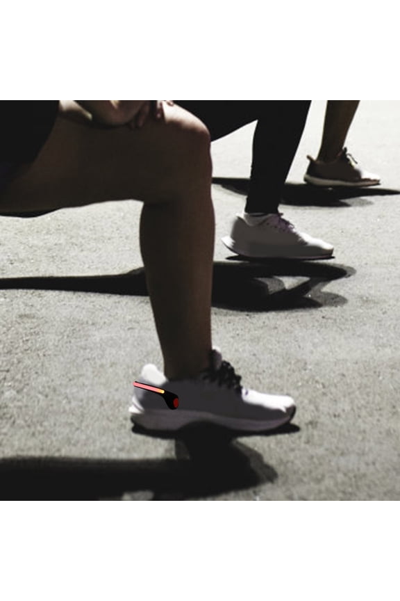 1Pair Lightweight Red Shoe Clip Light for Outdoor Night Running and Cycling Use