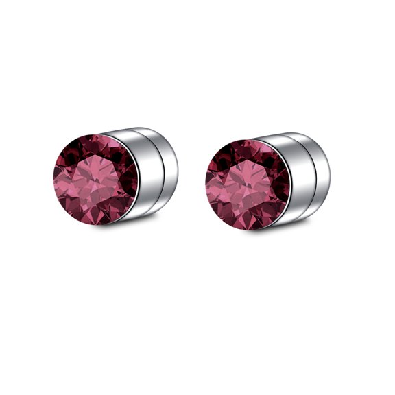 1Pair Magnetic Stud Earring Fake Piercing Nose Stud Crystal Earrings Punk Clip Zircon Magnet Stud Non Piercing Jewelry 3/4/5mm