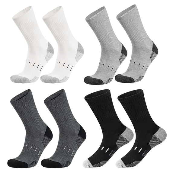 1Pair Men's Breathable Ankle Socks - Thick Cushion Athletic Running Socks for Sports & Everyday Wear