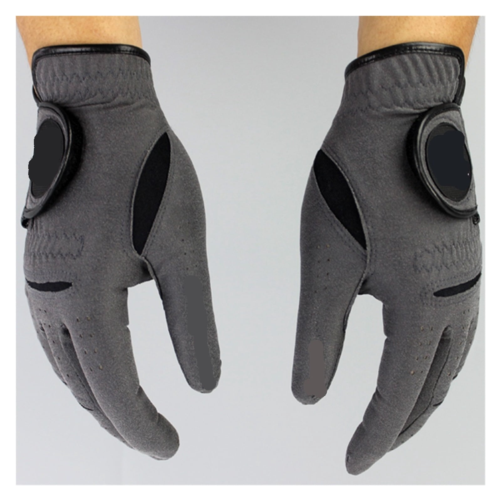 1Pair Men's Golf Gloves, Microfiber Cloth Soft Fit Sport Grip Durable Gloves ,Flexible and Comfortable