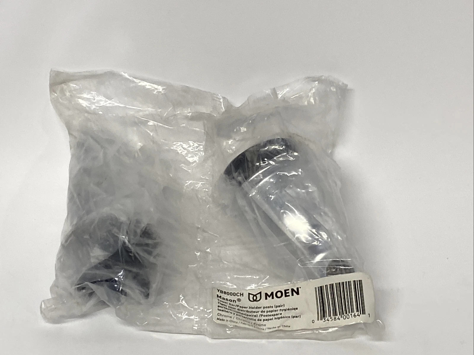 1Pair Moen Mason Yb8000Ch Towel Bar Paper Holder Posts Chrome - Main Image