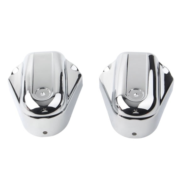 1Pair Motorcycle Bar Rear Axle Cover Swingarm Cap ABS For Harley Softail FLSTC FLSTN 2008-2020 Chrome / Black