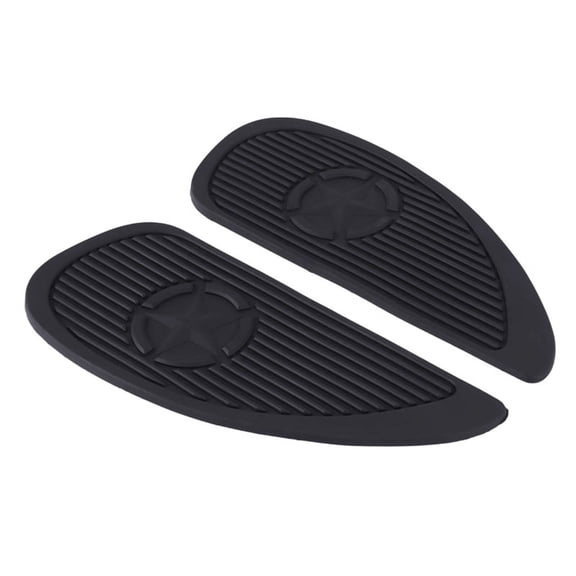 1Pair Motorcycle Tank Traction Pad Side Gas Knee Grip Protector Anti Slip Sticker For Black,2pcs x Tank Traction Pad(left and right),Black