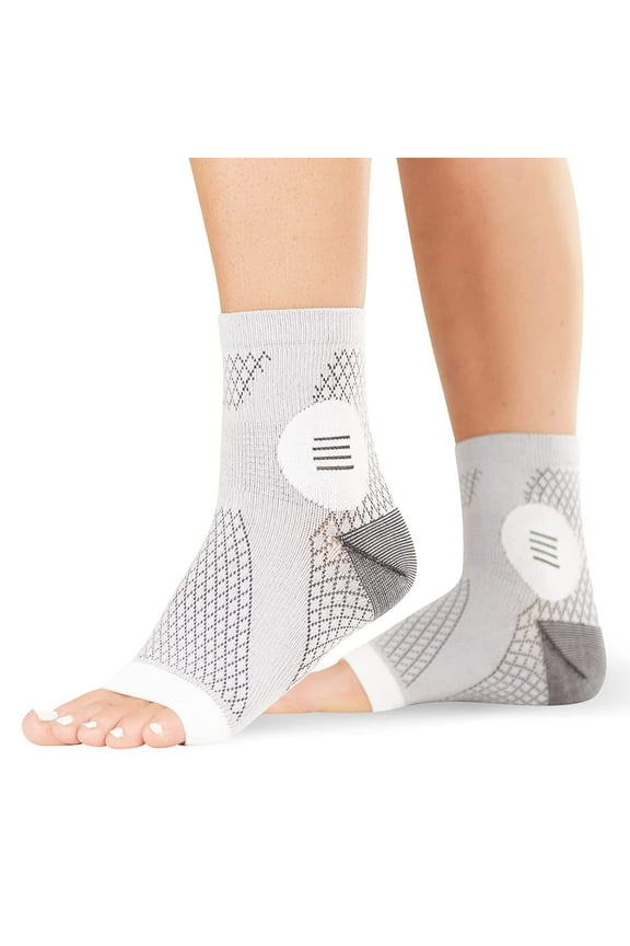 1Pair Neuropathy Socks Toeless Compression Socks Breathable Comfortable Ankle Socks Relief Athletic Socks For Arch & Heel