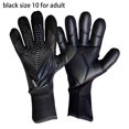 thumbnail image 1 of 1Pair New Breathable Anti-slip Finger Protection Thick Latex Goalkeeper Gloves Goalie Gloves Football Soccer Gloves BLACK SIZE 10 FOR ADULT, 1 of 1