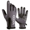 thumbnail image 1 of 1Pair Outdoor Windbreak Gloves for Men Women,Warm Running Glove,Lightweight Winter Gloves Touch Screen Water Resistant Windproof Thermal Gloves for Cold Weather Driving,Cycling & Hiking,Grey,XL,9.84", 1 of 7