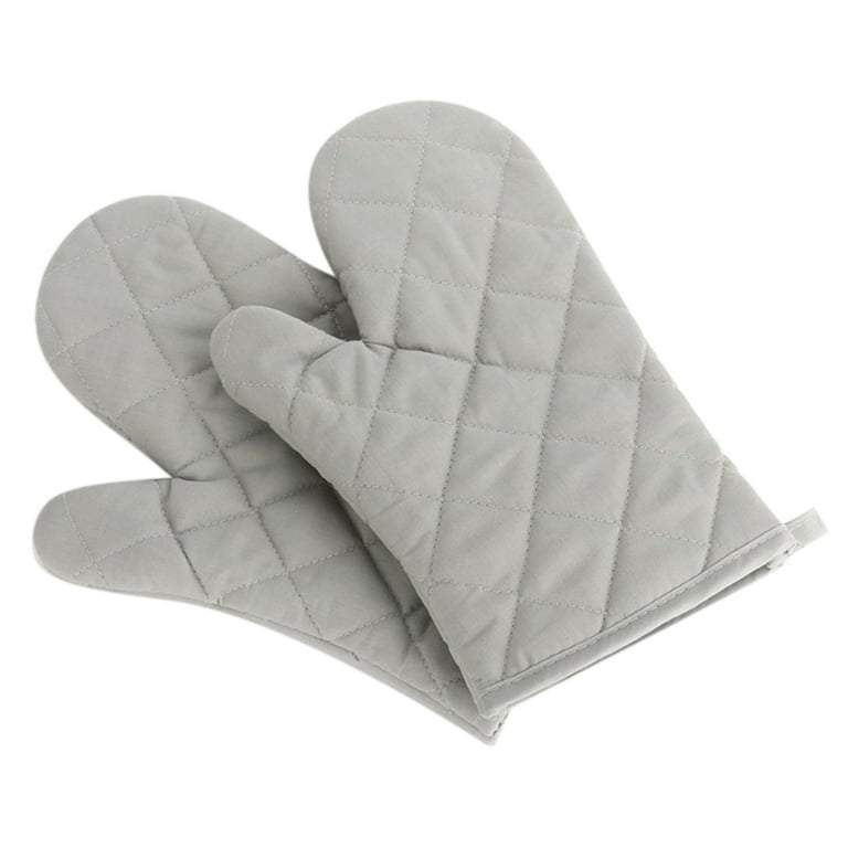 1pair Oven Mitts Kitchen Oven Gloves High Heat Resistant Long Oven