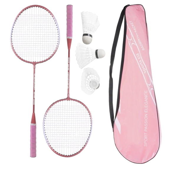 1Pair Shuttlecocks Racquet Sports Set Light Weight Double Badminton Racket Indoor Outdoor Sports Accessories Enduring