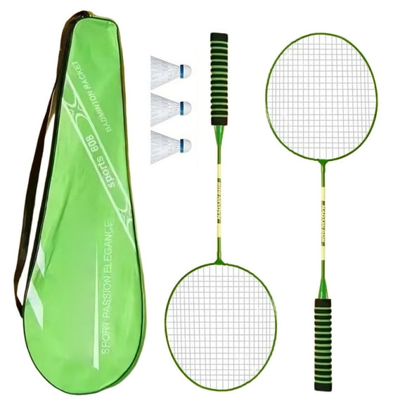 1Pair Professional Badminton Rackets Shuttlecocks Racquet Sports Set For Kids Players Indoor Outdoor Sport Easy to Use