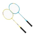 thumbnail image 1 of 1Pair Professional Double Badminton Racquet Set Light Weight Shuttlecocks Racquet for Outdoor Backyard Games Enduring, 1 of 8