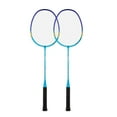 thumbnail image 1 of 1Pair Professional Double Badminton Racquet Set Light Weight Shuttlecocks Racquet for Outdoor Backyard Games Enduring, 1 of 8