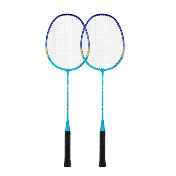 1Pair Professional Double Badminton Racquet Set Light Weight Shuttlecocks Racquet for Outdoor Backyard Games Enduring