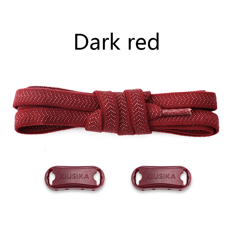 Image showcasing 1Pair Quick Elastic Shoelaces for Sneakers Shoelace No Tie Shoe Laces ...