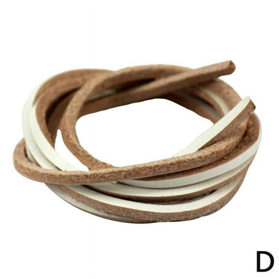 1Pair Rawhide Leather Shoelaces Unisex Shoe Boot Laces Thin Shoestrings USA D0P7