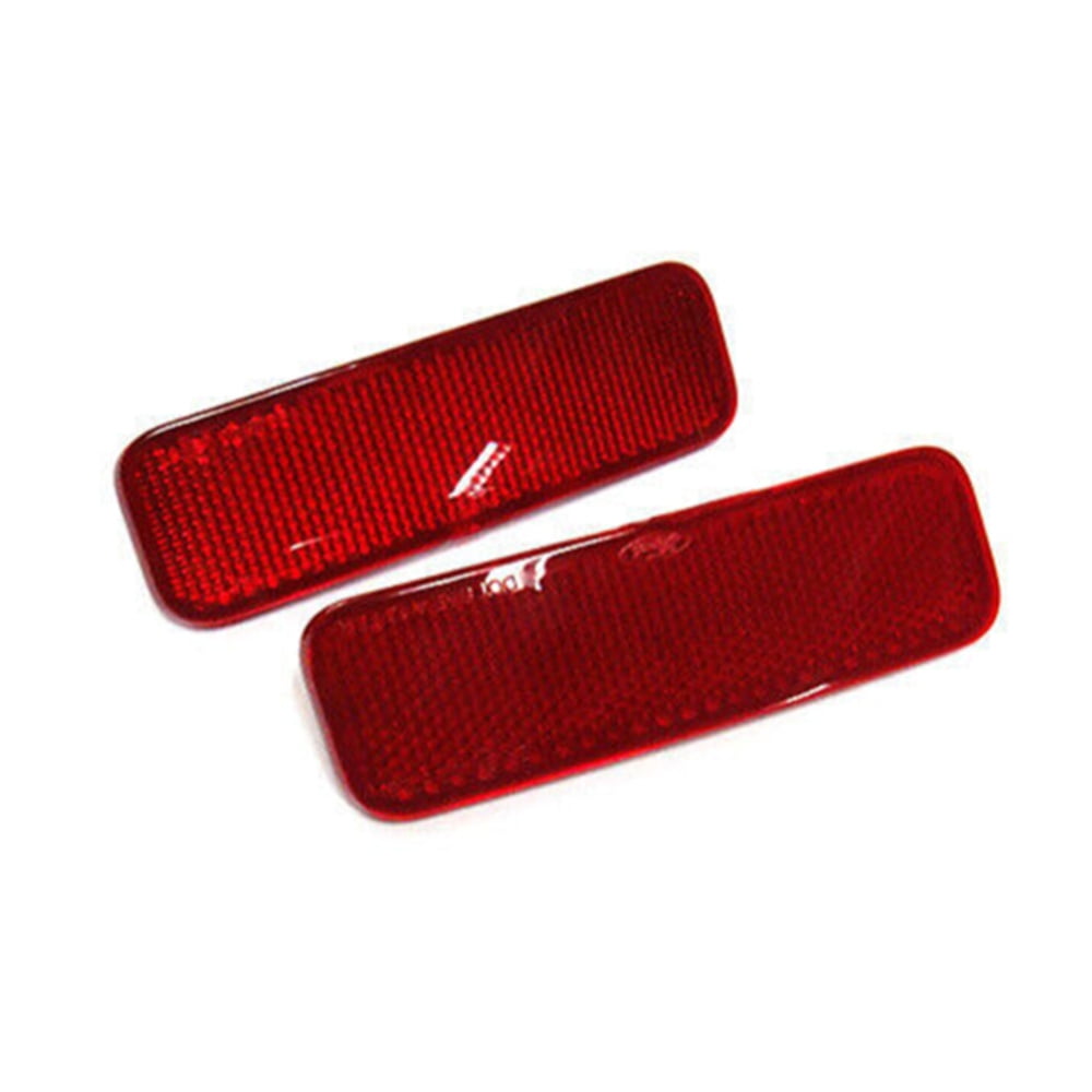 1Pair Rear Bumper Reflector Light Lamp Lens For Ford Transit Van Custom ...