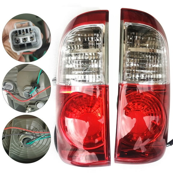 1Pair Rear Tail Light Taillamp Left&Right for Toyota Tundra Double Cab 2004-2006