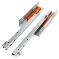 thumbnail image 1 of 1Pair Rebound Press Push To Open Under Mount Furniture Kitchen Bath Drawer Slide Rail Runner 25KG, 1 of 5