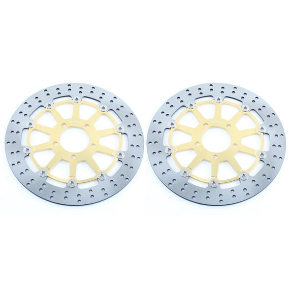1Pair Round Front Brake Discs Rotors for SUZUKI GSX1300R Hayabusa 99-07 GSXR 600 750 96-03