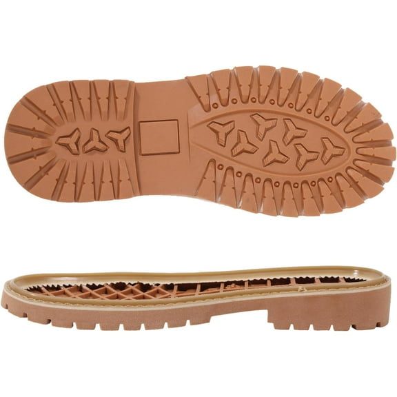 1Pair Rubber Anti Skid Silicon Shoes Bottom Heel Sole Wear Resistant Raised Grain Repair Sole Pad for Shoes Chocolate 300x115x36mm Inner Diameter: 283x91.5mm