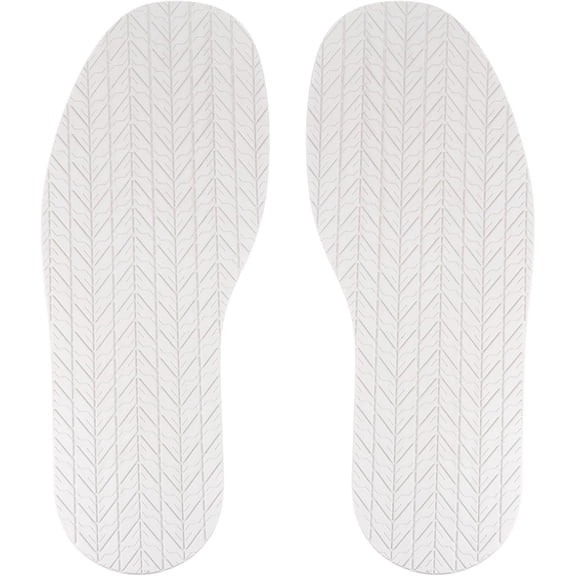 1Pair Shoe Bottom Full Sole Replacement 3.7mm Thickness Rubber Repair Non-Slip for Flat Shoe, White -