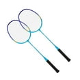 thumbnail image 1 of 1Pair Shuttlecocks Racquet Light Weight Badminton Racket Set Professional Double Badminton Racquet for 2 Players Playing, 1 of 7