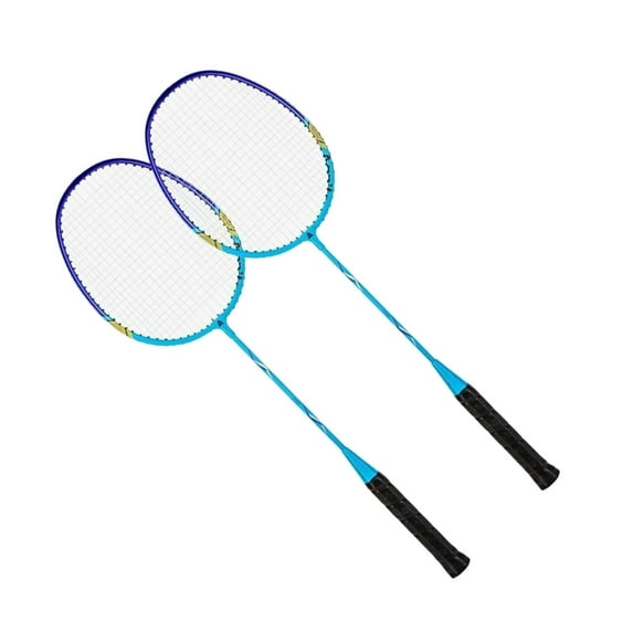 1Pair Shuttlecocks Racquet Light Weight Badminton Racket Set Professional Double Badminton Racquet for 2 Players Playing