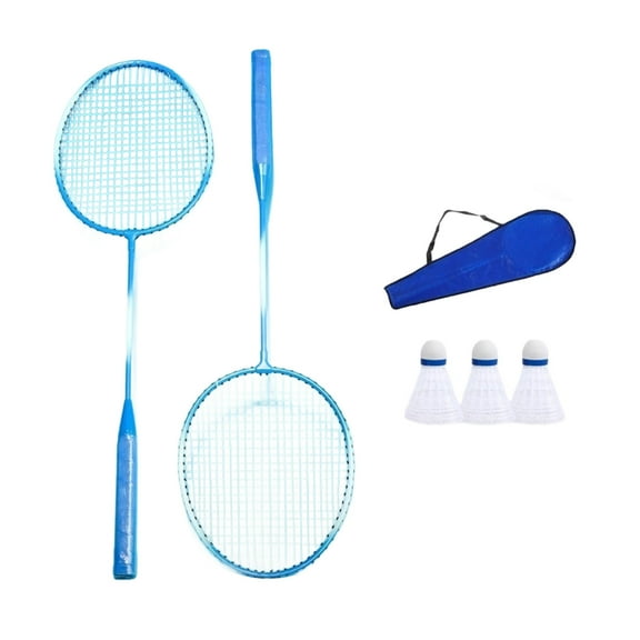 1Pair Shuttlecocks Racquet Light Weight Badminton Racket Set Professional Double Badminton Racquet for 2 Players Playing