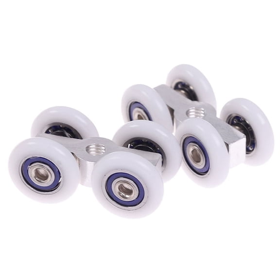 1Pair Sliding Door Rollers 4 Wheels Hanging Home Door Accessories Hardware