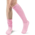 thumbnail image 1 of 1Pair Slouch Socks Women Knit Knee High Boot Long Sock Cotton Tube Scrunch Sock for Women, 1 of 8