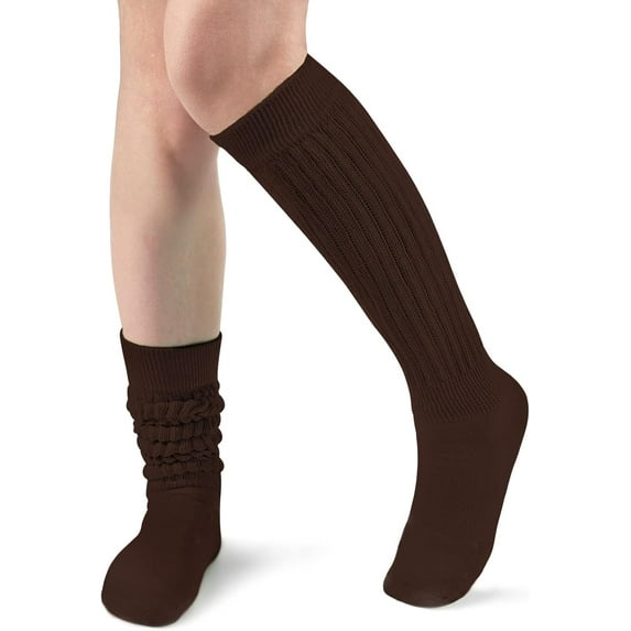 1Pair Slouch Socks Women Knit Knee High Boot Long Sock Cotton Tube Scrunch Sock for Women