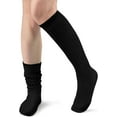 thumbnail image 1 of 1Pair Slouch Socks Women Knit Knee High Boot Long Sock Cotton Tube Scrunch Sock for Women, 1 of 8