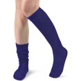 thumbnail image 1 of 1Pair Slouch Socks Women Knit Knee High Boot Long Sock Cotton Tube Scrunch Sock for Women, 1 of 7