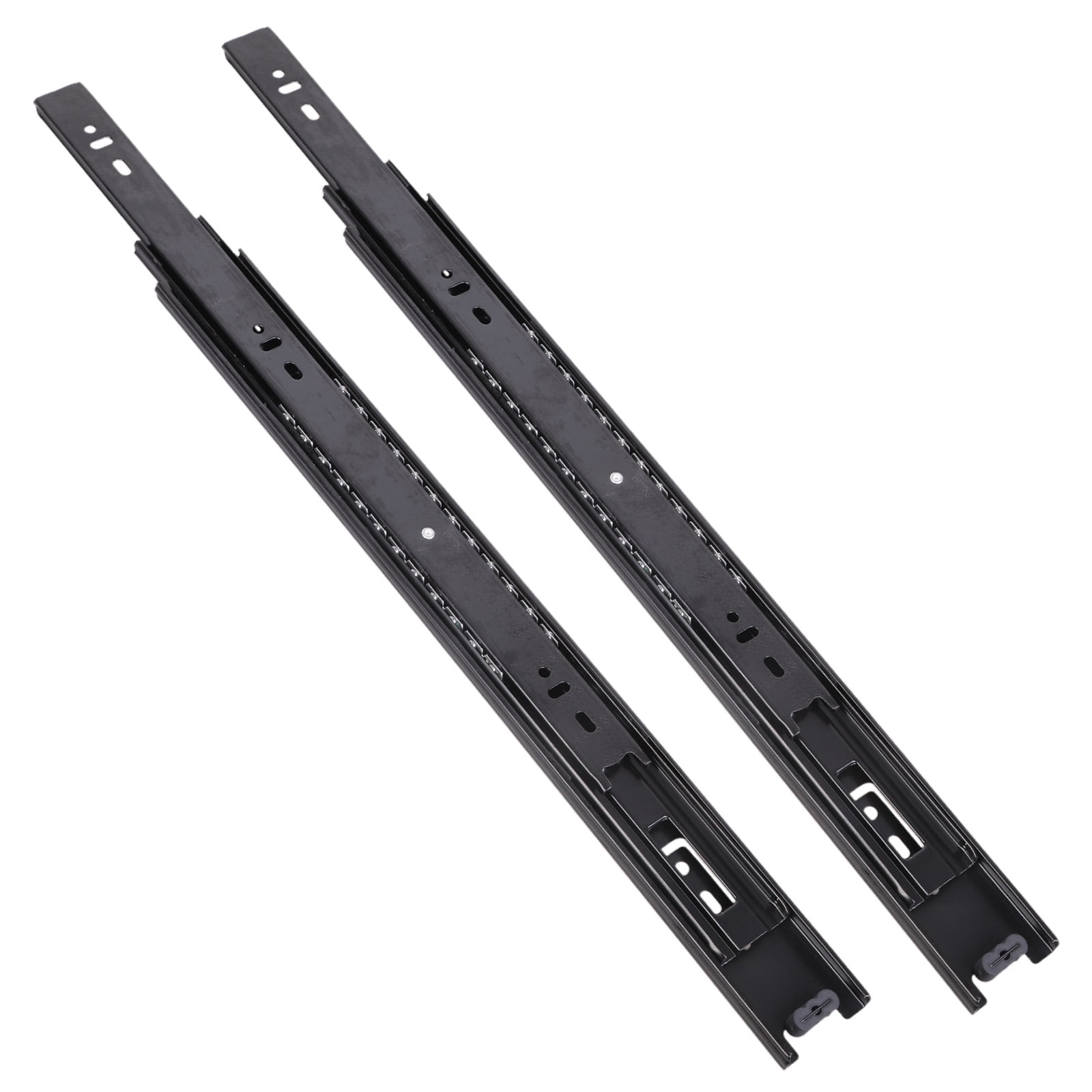 1Pair Soft Close Cabinet Drawer Slides Buffer Damper Track Rails Cold ...