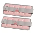 thumbnail image 1 of 1Pair Sports Weight Cuffs Durable Adjustable Wrist Weights with Fastener Tape SBR Iron Sand Hand Ankle Weights Fitness Equipment (Pink), 1 of 7