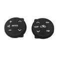 thumbnail image 1 of 1Pair Steering Wheel Switch Buttons Controls Rubber Fit for Toyota Prius 2009-2015, for Prius C 2012 2013 2014 2015 2016 2017, 1 of 7