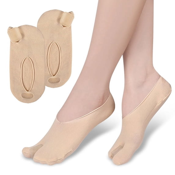 1Pair Toe Separator Hallux Valgus Bunion Corrector Orthotics Feet Bone Thumb Adjuster Correction Sock Straightener Brace 2 Size